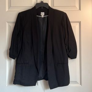 Lauren Conrad ruched sleeve blazer